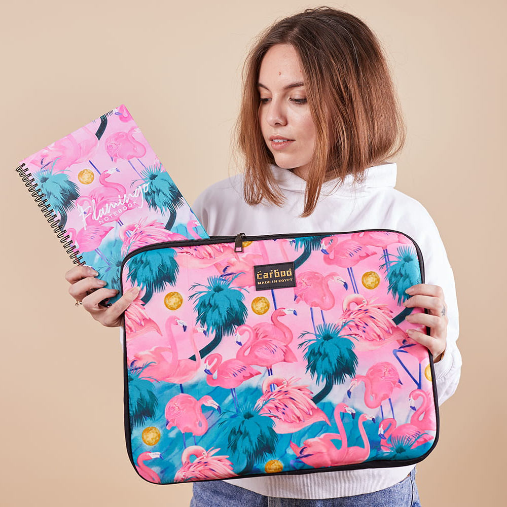 5A4A5987-2 Flamingo Laptop Sleeve - Image 1